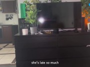 I fucked hot babysitter for being so shy 1/16