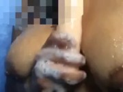 Masturbating in the shower with Dildo. 2/16