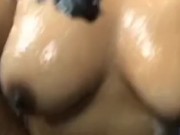 Masturbating in the shower with Dildo. 7/16