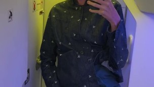 Caught jerking off in airplane