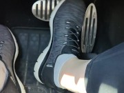 Revving my car with my sketchers sneakers 11/16
