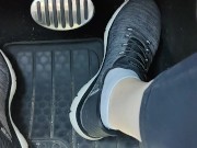Revving my car with my sketchers sneakers 12/16