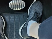 Revving my car with my sketchers sneakers 14/16