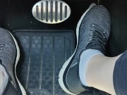 Revving my car with my sketchers sneakers 4/16