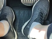 Revving my car with my sketchers sneakers 7/16