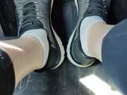 Hard Pedal pumping in my sketchers sneakers 4/16