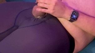 I Put a Thick Cock Ring Around My Little Dick and Jerk Off till I Shoot TONS of Hot Cum!