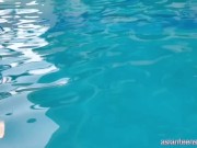 Too ugly old fart using his extremely big cock inside abnormally petite girl 2/16