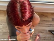 Sloppy Milk Blowjob for winning the Copa América! Argentinian teen knows how to suck a big cock! 11/16