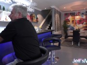 Blonde BBW Zoey Skyy Drains an Old Man 1/16