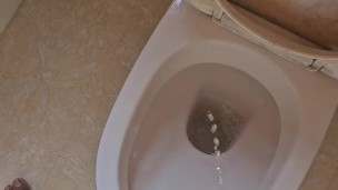 Black asian guy pee