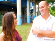 Pissing Accident Leads Naughty Brunette Neighbor To Get Railed 2/16