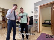 CUCK4K. Kind of a Threesome. Hot sex with Sofa Weber 2/16