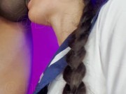 Colocando a gostosa para chupar meu pau! 9/16