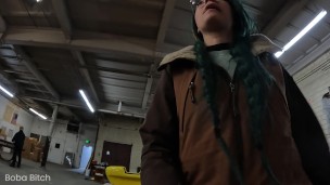 I Left my Clothes BEHIND and SQUIRTED! | Public Nudity Warehouse Dare