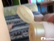 I never got a better handjob than the one from this horny comic con babe. 1/16