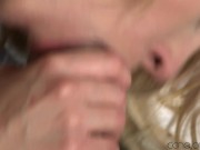 Sexy blonde teen with tight body and puffy pink nipples has pussy licked until she cums before orgasm on dick - by DaneJones 5/16