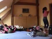 Tight Pussy Hot Blonde Chrissy Fox shows her Panties under her skirt in a fake photoshooting 7/16