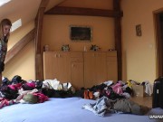 Tight Pussy Hot Blonde Chrissy Fox shows her Panties under her skirt in a fake photoshooting 8/16