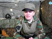 Big Boob Solider Girl Playing With Her Tight Pussy While Alone In Quarters 1/16