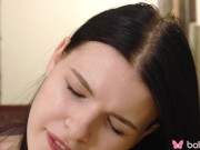 Brunette Cherry Shows Shaved Pussy 1/16