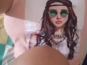 HORNY FILLY MASTURBATES WITH HER HAIR PUSSY WANTING TO CULIATE AND HAVE HER TITS SUCKED