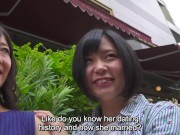 Japanese age gap street pickup for surprise CFNM performance as masochistic man drops pants and reservations 1/16