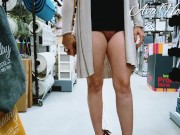 Shopping Bottomless - Public Pussy Flashing 7/16