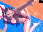 Amber Summer Slides All Over A Slippery Dick 2/16