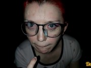 compilation of cum shots on the face of a cute girl with red hair and glasses 8/16