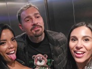 Hot night 3SOME sex with squirt and a lot of orgasms. Danika Steve and Megan 6/16