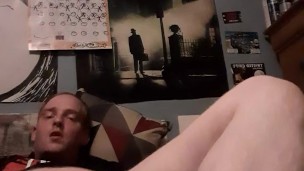 Anal play with vape juice bottle