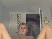 18 Year Old Fingers Herself While Parents are Home! 13/16