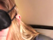 Blindfolded, bound and ready for his hard cock 2/16