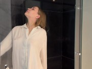 Transparent White Shirt Dry vs Wet 5/16