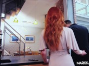 MARISKAX Redhead Ella Hughes fucks a huge cock 4/16