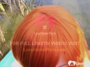 No one was around the lake so this horny cosplayer devoured my hard meat pole. 10/16