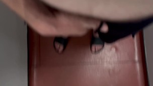 Peeing in a urinal on a hot summer’s night