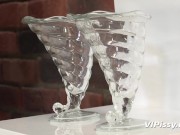 Piss Loving Lesbians Share A Magic Wand Vibrator 13/16