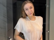 Transparent White Shirt Dry vs Wet 10/16