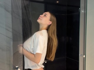 Transparent White Shirt Dry vs Wet