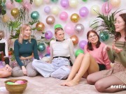 Ersties - Lesbische 5er-Orgie beim Dare Ring Game 15/16