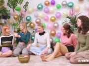 Ersties - Lesbische 5er-Orgie beim Dare Ring Game 4/16