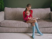 WOWGIRLS Gorgeous Hungarian model Tiffany Tatum getting horny and playing with her pussy 1/16