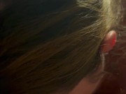 Swallowing the whole load like a good girl. College teen blowjob 12/16