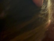 Swallowing the whole load like a good girl. College teen blowjob 7/16