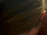 Swallowing the whole load like a good girl. College teen blowjob 9/16