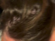 So much cum! Horny MILF gets mouthful of cum and gags while trying to swallow and suck 14/16