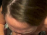 Fix my fridge I’ll suck your cock. Hot MILF sucks repair guys dick 4/16