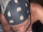 Cleaning lady gives best blowjob and takes BBC